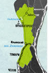 Карта Томаринского района
