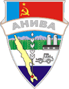 Значок с проектом герба города, выпущенный во времена СССР